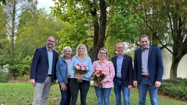 Holm Diekenbrock, Diana Naujocks, Yasmin Fischer, Katrin Diekenbrock, BM Christian Schweitzer, Dr. Martin Gropengießer