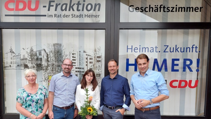 Von links: Diana Naujocks, Holm Diekenbrock, Lena Sablowski, Sascha Viehoff und Martin Gropengießer